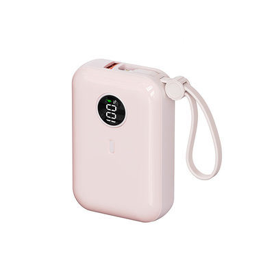 Kompaktny mini bank zasilania 10000mAh z 21700 bateriach lekkie ABS i PD20W wyjście