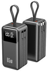 Dobra cena. Nowy 65W Ultra Compact Mini Power Bank z wbudowanymi kablami w Internecie